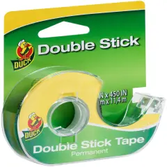 Duck Double Stick Tape With Dispenser-0.5"X450"