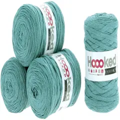 Multipack of 4 - Hoooked Ribbon XL Yarn-Emerald Splash