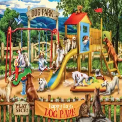 Sunsout Happy Days Dog Park 1000 pc Jigsaw Puzzle 28538