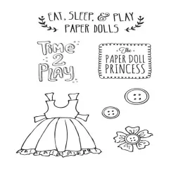 Prima Marketing Inc Cling Stamp - Play Time 655350910730