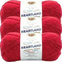 (3 Pack) Lion Brand Heartland Yarn - Redwood