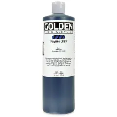 Golden Fluid Acrylics - Payne's Gray, 16 oz bottle
