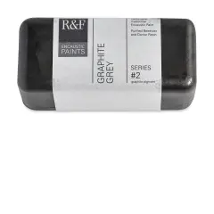 R&F Encaustic Paint Block - Graphite Gray, 104 ml block