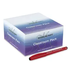 Manuscript Handwriting Pen Classroom Pack - Black Ink, 40 Pens