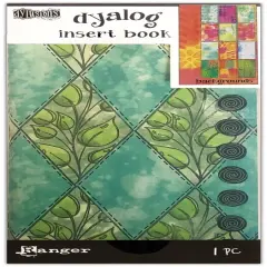 Dyan Reaveley's Dylusions Dyalog Insert Book 4.375"X8.25"-Backgrounds #3