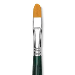 Escoda Barroco Toray Gold Synthetic Brush - Bright, Short Handle, Size 14