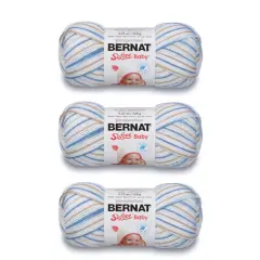 Bernat Softee Baby Little Boy Blue Yarn - 3 Pack of 120g/4.25oz - Acrylic - 3 DK (Light) - 310 Yards - Knitting/Crochet