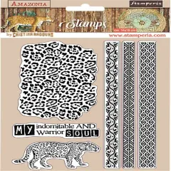 Stamperia Cling Rubber Stamp 5.5"X7"-Tribals, Amazonia