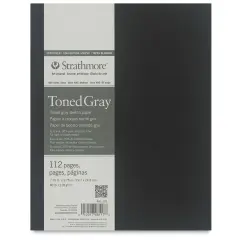 Strathmore Softcover 400 Series Toned Sketch Artist Journal - 9-3/4" x 7-3/4", Gray