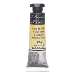 Sennelier French Artists' Watercolor - Nickel Yellow, 10 ml, Tube