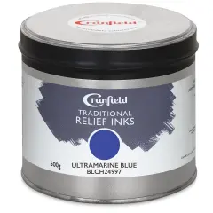 Cranfield Traditional Relief Ink - Ultramarine Blue, 500 g