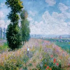 Meadow with Poplars Poster Print by Claude Monet - Item # VARPDX3CM019