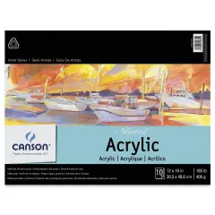 Canson Montval Acrylic Paper Pad - 12" x 16", 10 Sheets