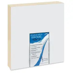 American Easel Gessoed Wood Painting Panel - 12" x 12", 1-5/8" Deep Cradle