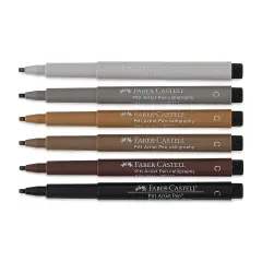 Faber-Castell Pitt Calligraphy Pen Set - Subtle Colors, Set of 6