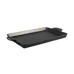 Lodge Cast Iron Baking Pan Dual Handles Seasoned 15.5 x 10.5