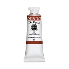 Da Vinci Artists' Permanent Watercolor - Quinacridone Brown Madder, 37 ml tube