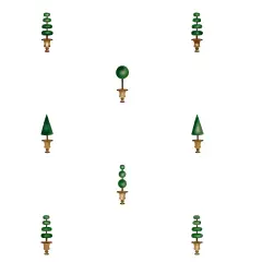 Topiary Wallpaper Wall Stencil | 2584 by Designer Stencils | Floral Stencils | Reusable Art Craft Stencils for Painting on Walls, Canvas, Wood | Reusable Plastic Paint Stencil for Home Makeover | Easy to Use & Clean Art Stencil