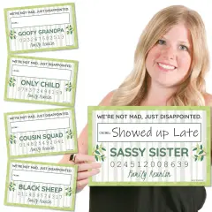 Big Dot of Happiness Family Tree Reunion - Family Gathering Party Mug Shots - Photo Booth Props Kit - 20 Count