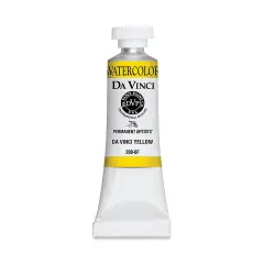 Da Vinci Artists' Permanent Watercolor - Da Vinci Yellow, 15 ml tube