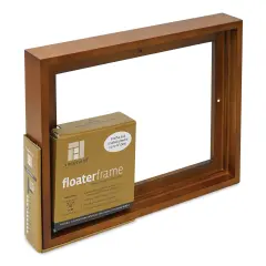 Ampersand Floaterframe - Bold, Walnut, 9" x 12", 7/8"
