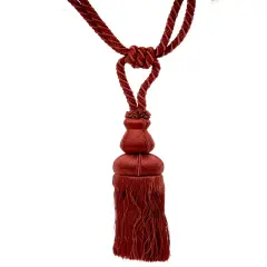 Belagio Single Tassel Tie-Back, 10" Long Tassel, Colors Collection, Burnt Orange