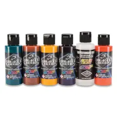 Createx Wicked Colors Airbrush Color - 2 oz, Set of 6, Secondary