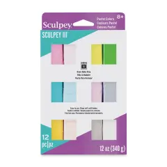 Sculpey III Set - Pearls and Pastels, Set of 12