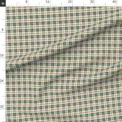 Various Fabrics by the Yard or Fat Quarter Plaid Tartan Green Golfing Classic Traditional Custom Printed Fabric by Spoonflower
