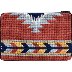 Stitch & Zip Needlepoint Cosmetic Purse Kit- Southwest Multicolor