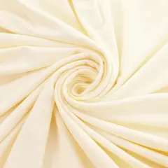 Solid DBP Fabric - Brushed Jersey Knit Ivory