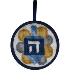 Alice Peterson Stitch-Ups Needlepoint Ornament Kit- Dreidel Multicolor