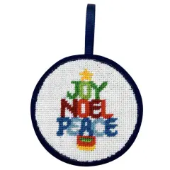 Christmas Word Tree Christmas Ornament - Needlepoint Kit Multicolor