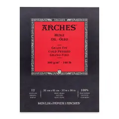 Arches Oil Paper Pads - 12" x 16", 12 Sheets