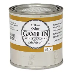 Gamblin Artist's Oil Color - Yellow Ochre, 8 oz Can