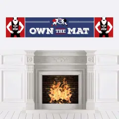 Big Dot of Happiness Own the Mat - Wrestling - Wrestler Party Decorations Party Banner