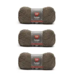 Red Heart Hygge Latte Yarn - 3 Pack of 227g/8oz - Acrylic Nylon Blend - 5 Bulky - 212 Yards - Knitting/Crochet