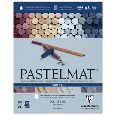 Clairefontaine Pastelmat Pad - 9-1/2" x 12", Palette No. 4, 12 Sheets