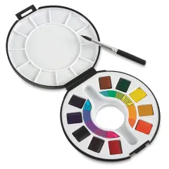Rapha&euml;l Watercolor Travel Set - Set of 10 Colors, half pans