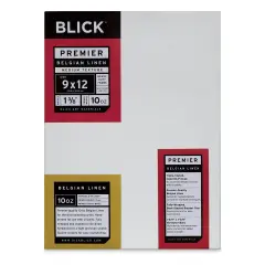 Blick Premier Belgian Linen - 9" x 12", Oil-Primed, 1-3/8" Profile