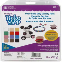 Sculpey Bake Shop Oven-Bake Clay 13/Pkg-Assorted Colors