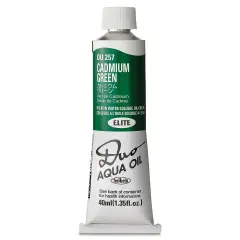 Holbein Duo Aqua Water Soluble Oils - Cadmium Green, 40 ml tube