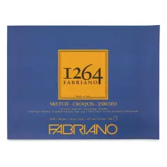 Fabriano 1264 Sketch Pad, 18" x 24", Glue Bound, 100 Sheets, Landscape