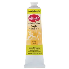 Utrecht Artists' Acrylic Paint - Hansa Yellow Pale, 5 oz tube