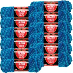 Multipack of 12 - Red Heart Super Saver Yarn-Macaw