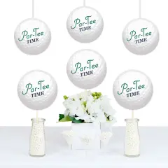 Big Dot of Happiness Par-Tee Time - Golf - Paper Decorations DIY Birthday or Retirement Party Essentials - Set of 20