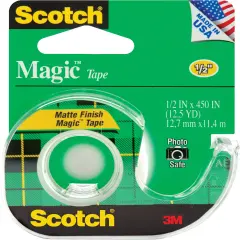 Scotch Magic Tape-.5"X450"