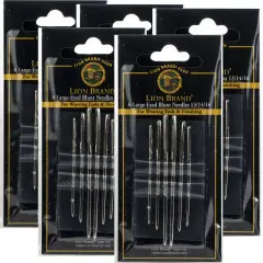 Multipack of 5 - Lion Brand Large-Eyed Blunt Needles-Sizes 13, 14 & 16 6/Pkg