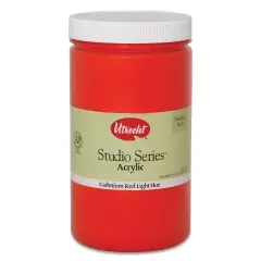 Utrecht Studio Series Acrylic Paint - Cadmium Red Light Hue, Quart