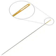 John Bead Size 10/11/12 Gold Eye Beading Needless, 7pcs